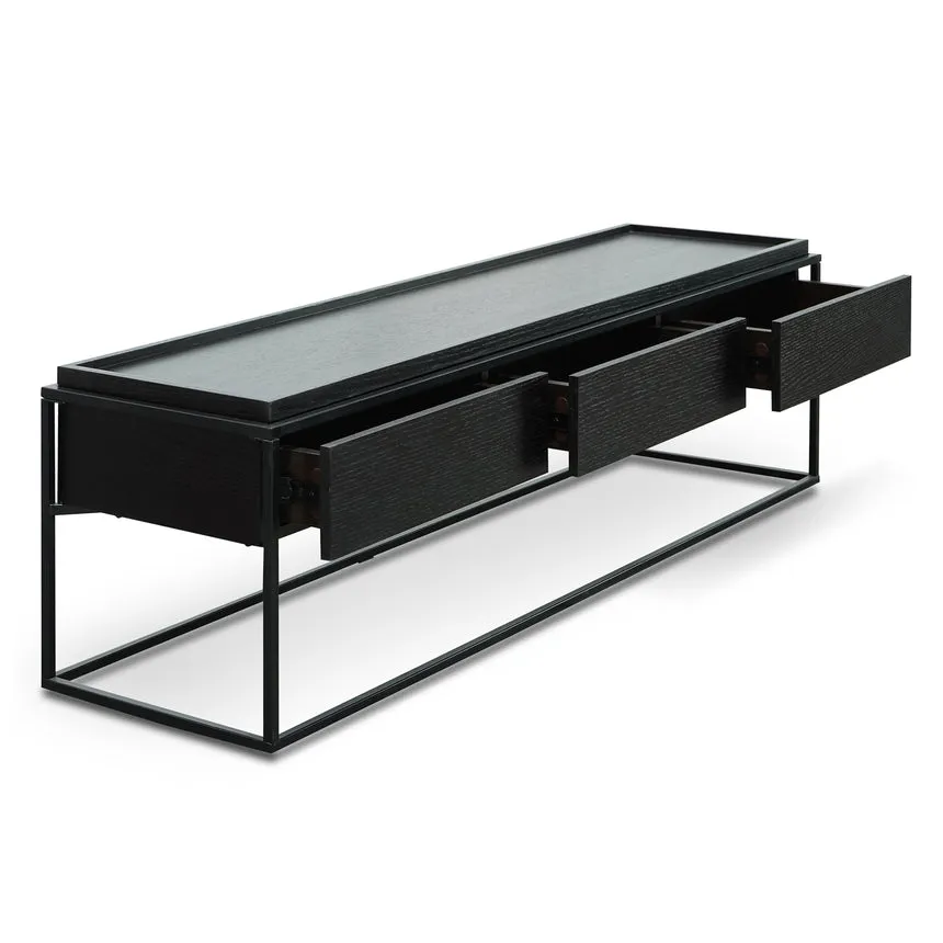 150cm TV Entertainment Unit - Full Black