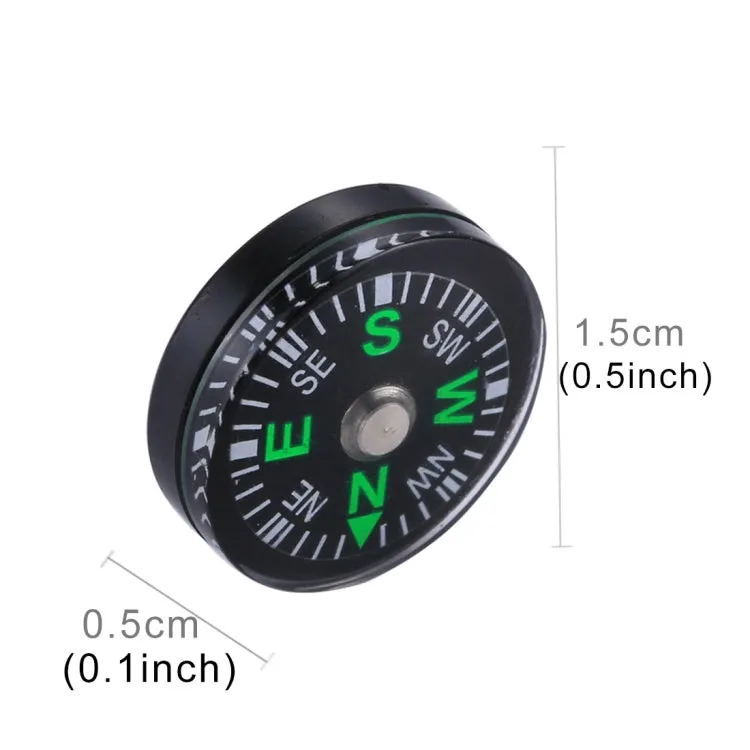 20 PCS 15mm Outdoor Sports Camping Hiking Pointer Guider Plastic Compass Hiker Navigation, Random Color Delivery