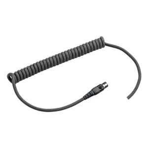 3M PELTOR FLX2 FLX2-211 Curly Open End Cable, Black, 1 Each