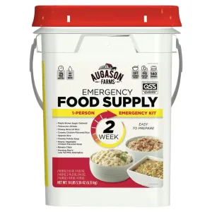 4 Gal. Pail 2-Week 1-Person Emergency Food Supply Evacuation Pail 9 Varieties 25-Year Shelf Life