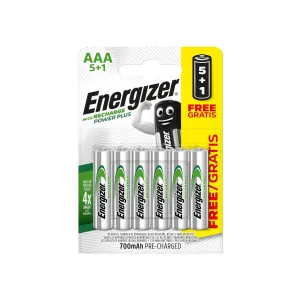 Batteries Energizer NiMH 5 1 AAA/HR3 700 mAh, silver