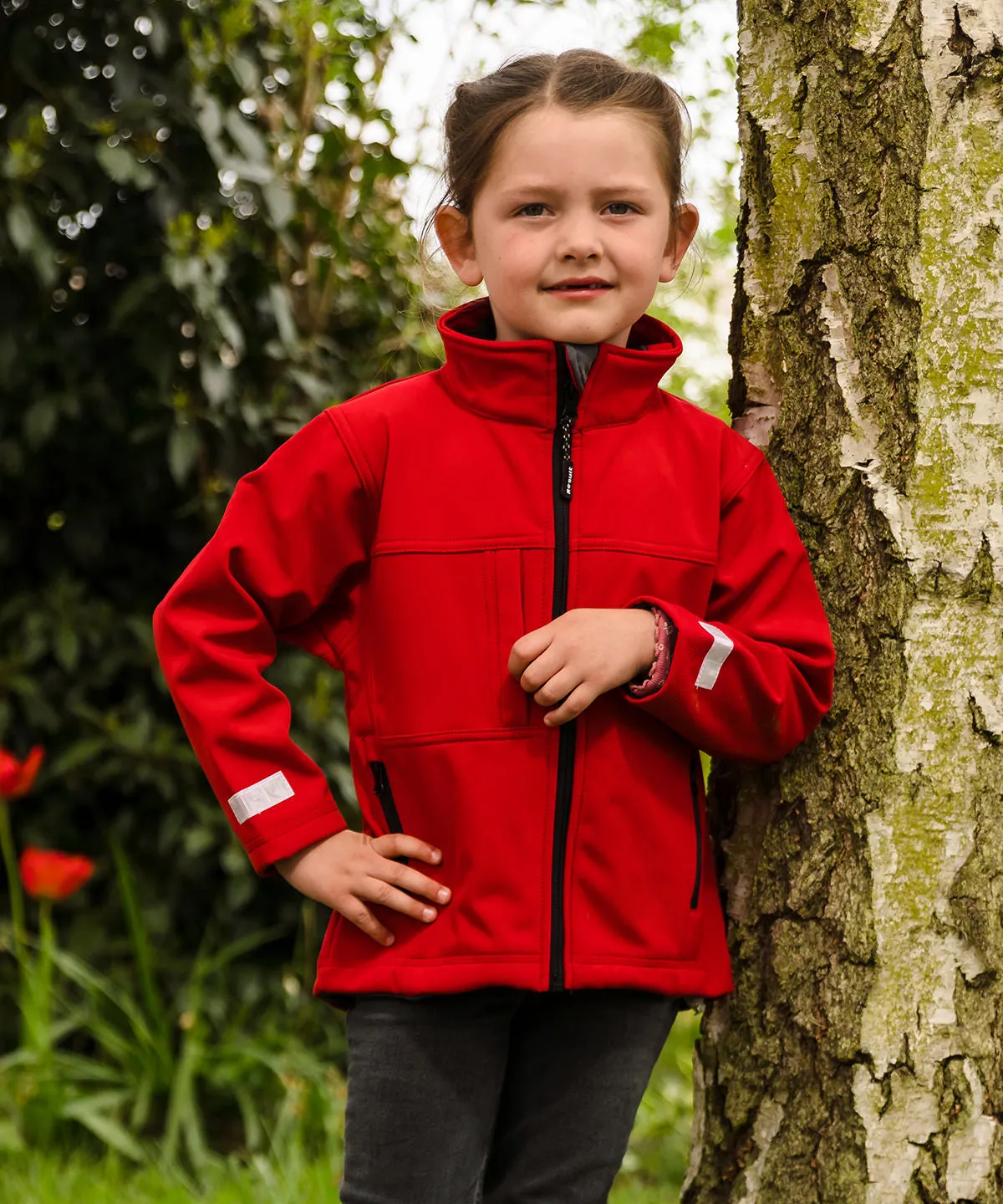 Black - Junior classic softshell 3-layer jacket