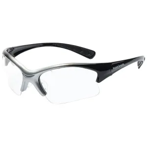 Black Knight Stiletto Protective Eyewear - Black/Silver