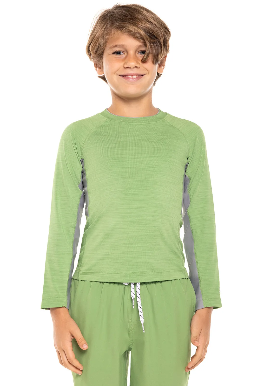 Boy's Ultimate Long Sleeve Rash Guard | Soft Fern