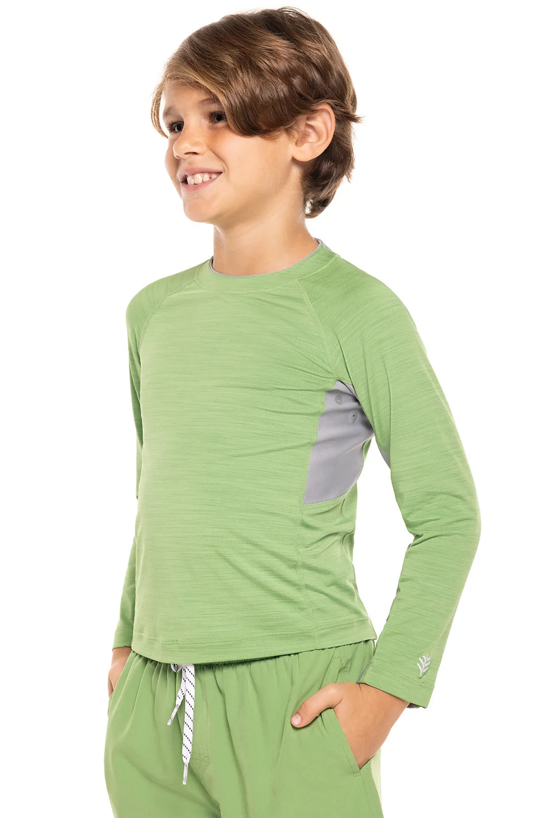 Boy's Ultimate Long Sleeve Rash Guard | Soft Fern