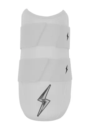 BRUCE BOLT PREMIUM PRO 9" Elbow Guard - CHROME WHITE