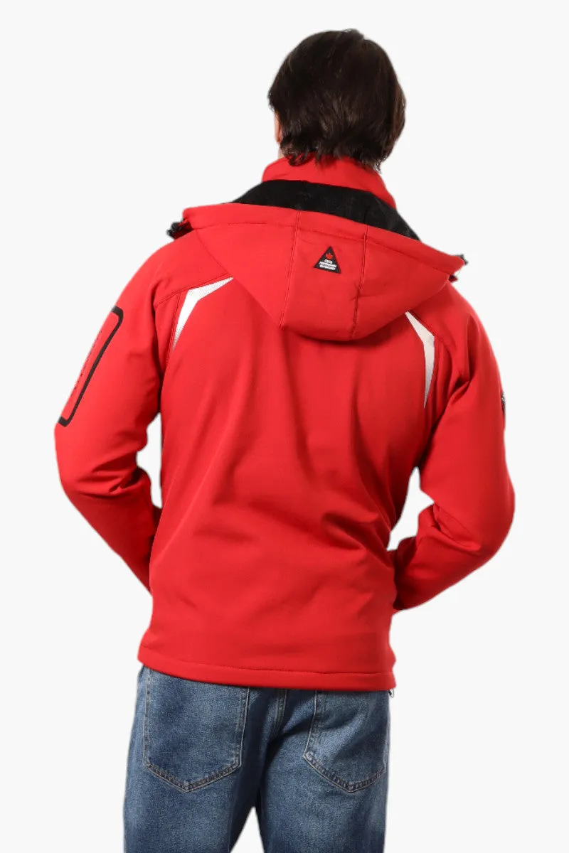 Canada Weather Gear Hooded 5 Zip Pocket Lightweight Jacket - Red