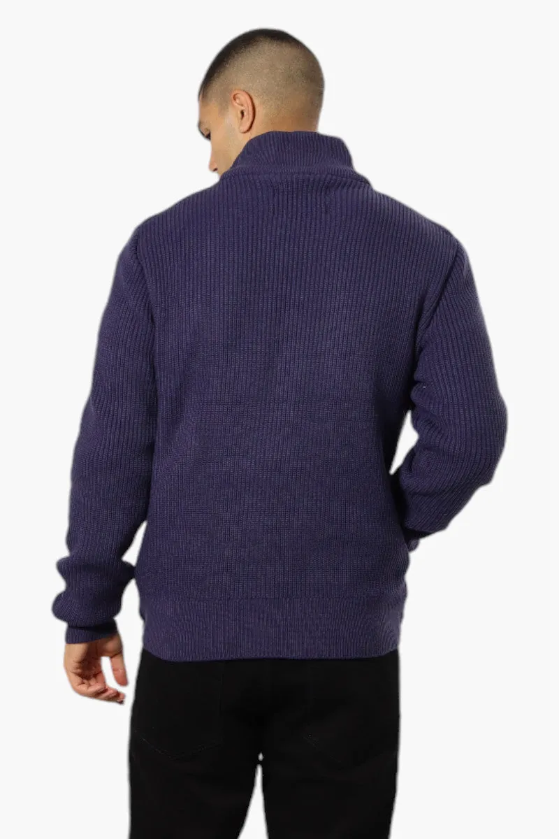 Canada Weather Gear Sweater Knit Polyfill Lightweight Jacket - Navy