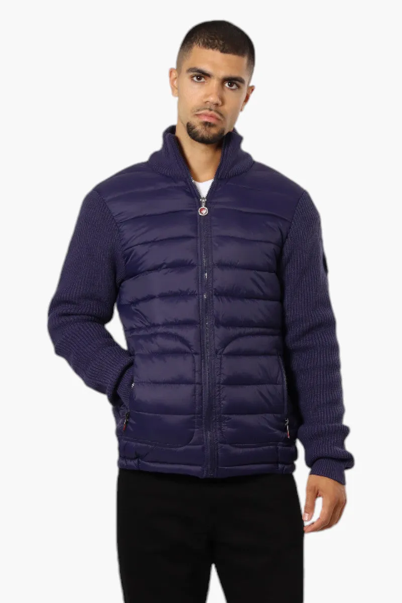 Canada Weather Gear Sweater Knit Polyfill Lightweight Jacket - Navy