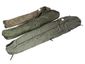 COMBO - Dutch NATO Military - Four Season/Arctic modular (light weight and medium weight sleeping bags system - and string carry sack