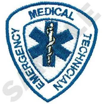 Emergency Medical Technician Badge Embroidery