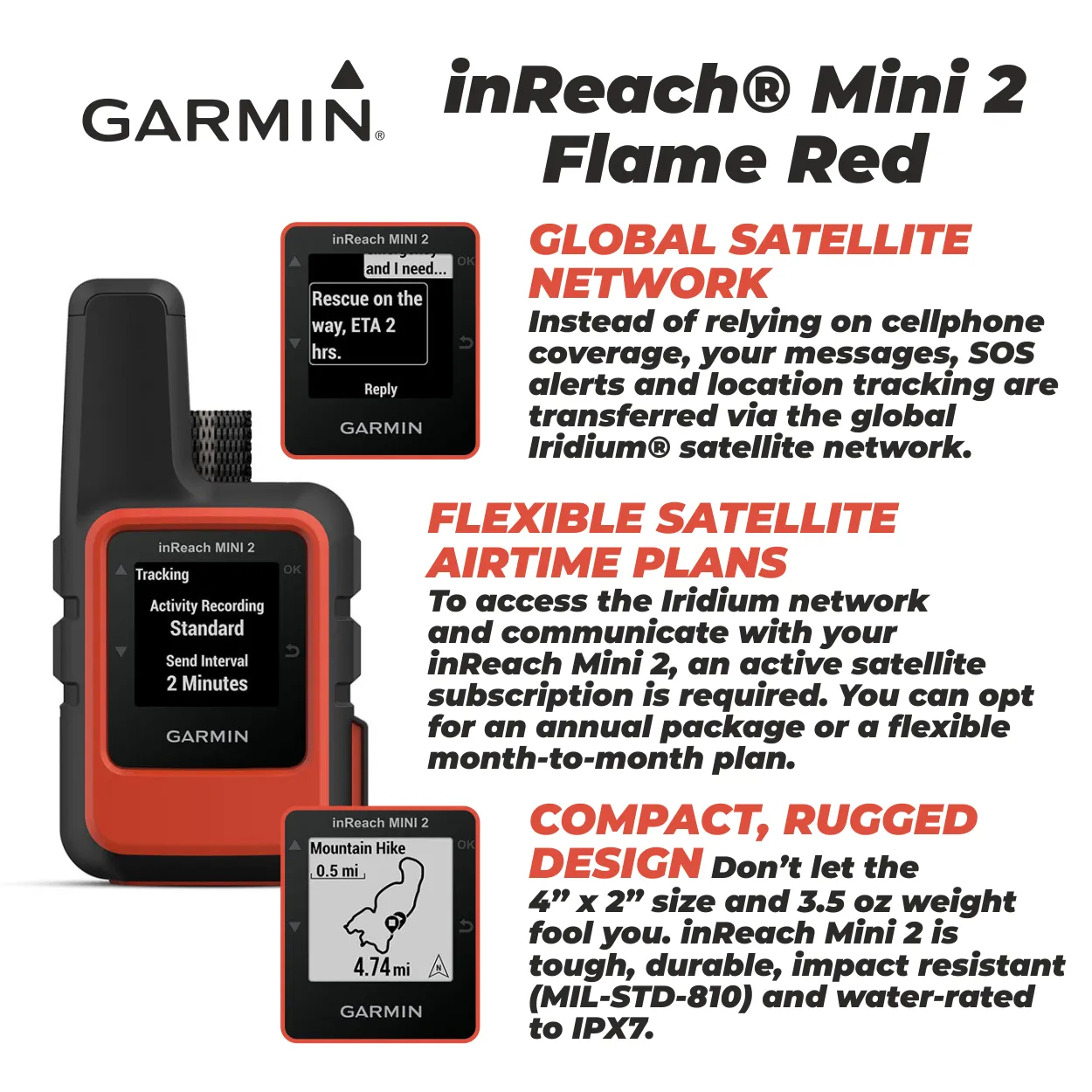 Garmin inReach Mini 2 Satellite Communicator