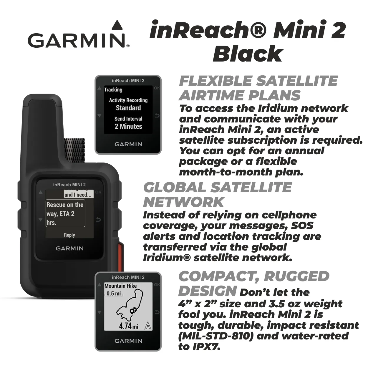 Garmin inReach Mini 2 Satellite Communicator