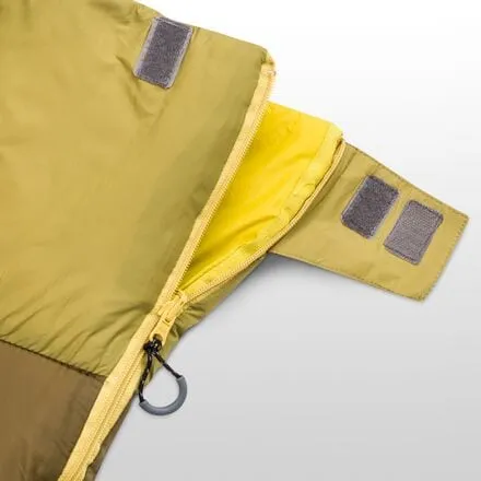 Groundwork Double Sleeping Bag: 20F Stoic Synthetic, Dark Olive/Green Moss