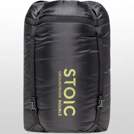 Groundwork Double Sleeping Bag: 20F Stoic Synthetic, Dark Olive/Green Moss