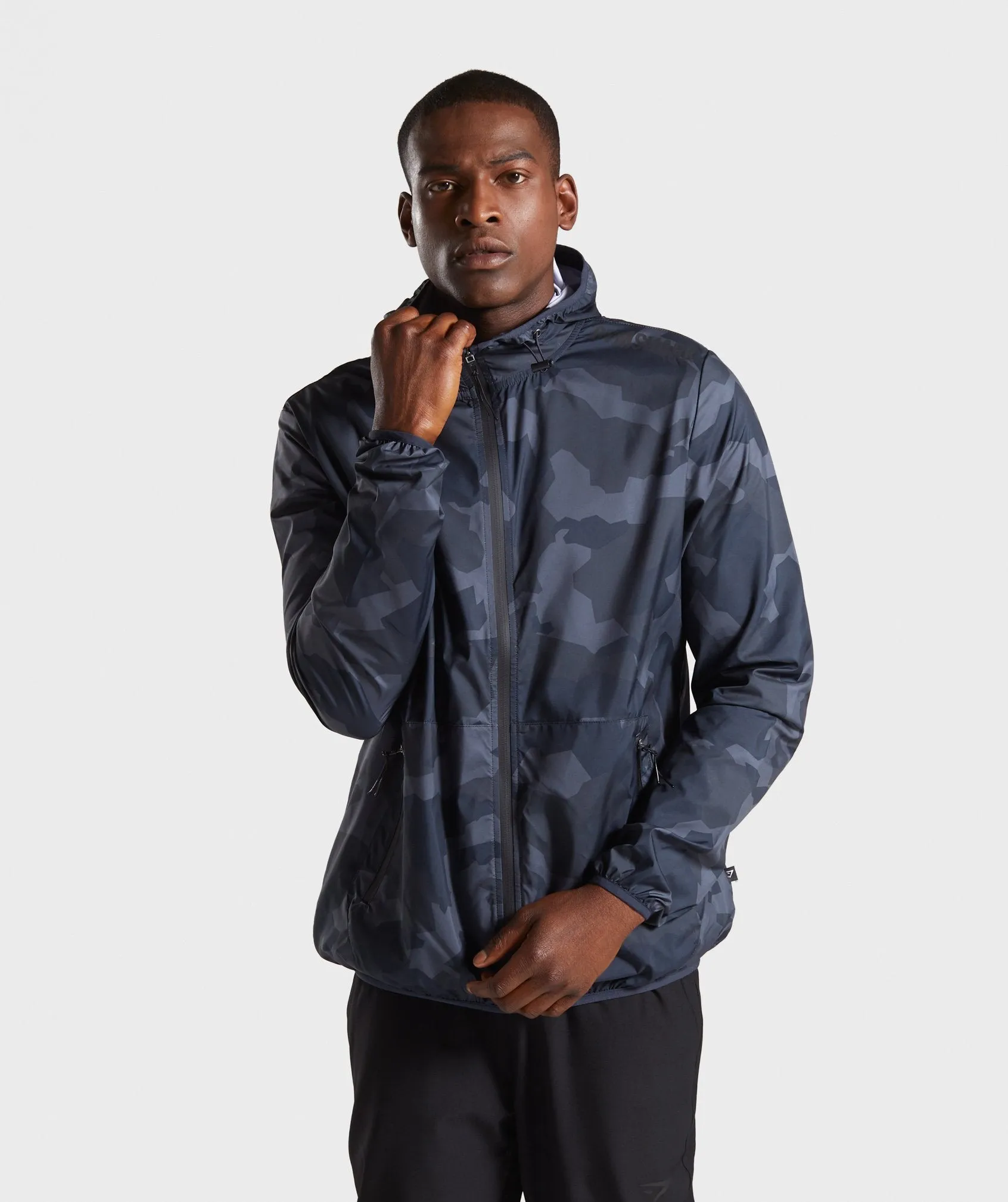 Gymshark Camo Lightweight Jacket - Black