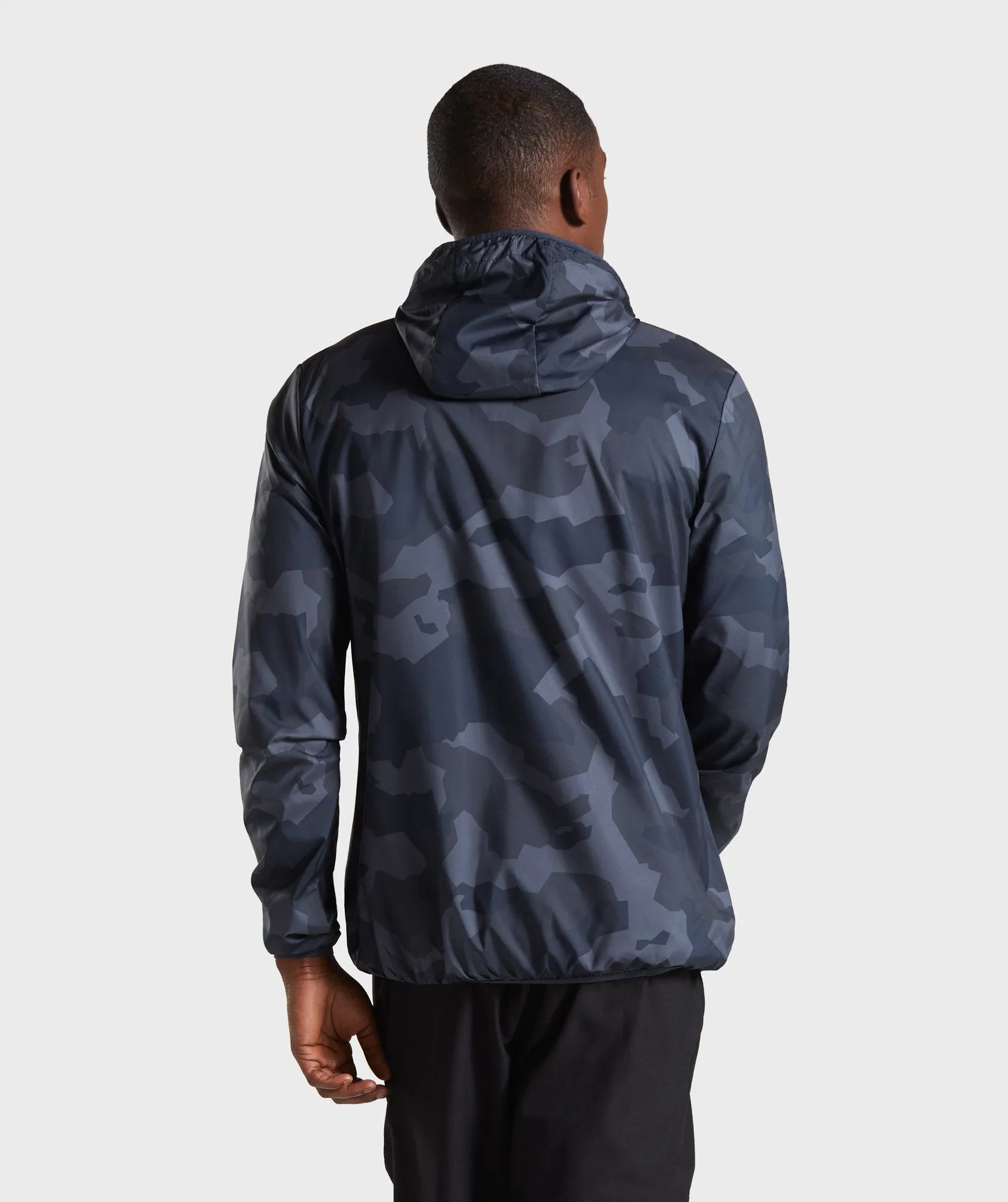 Gymshark Camo Lightweight Jacket - Black