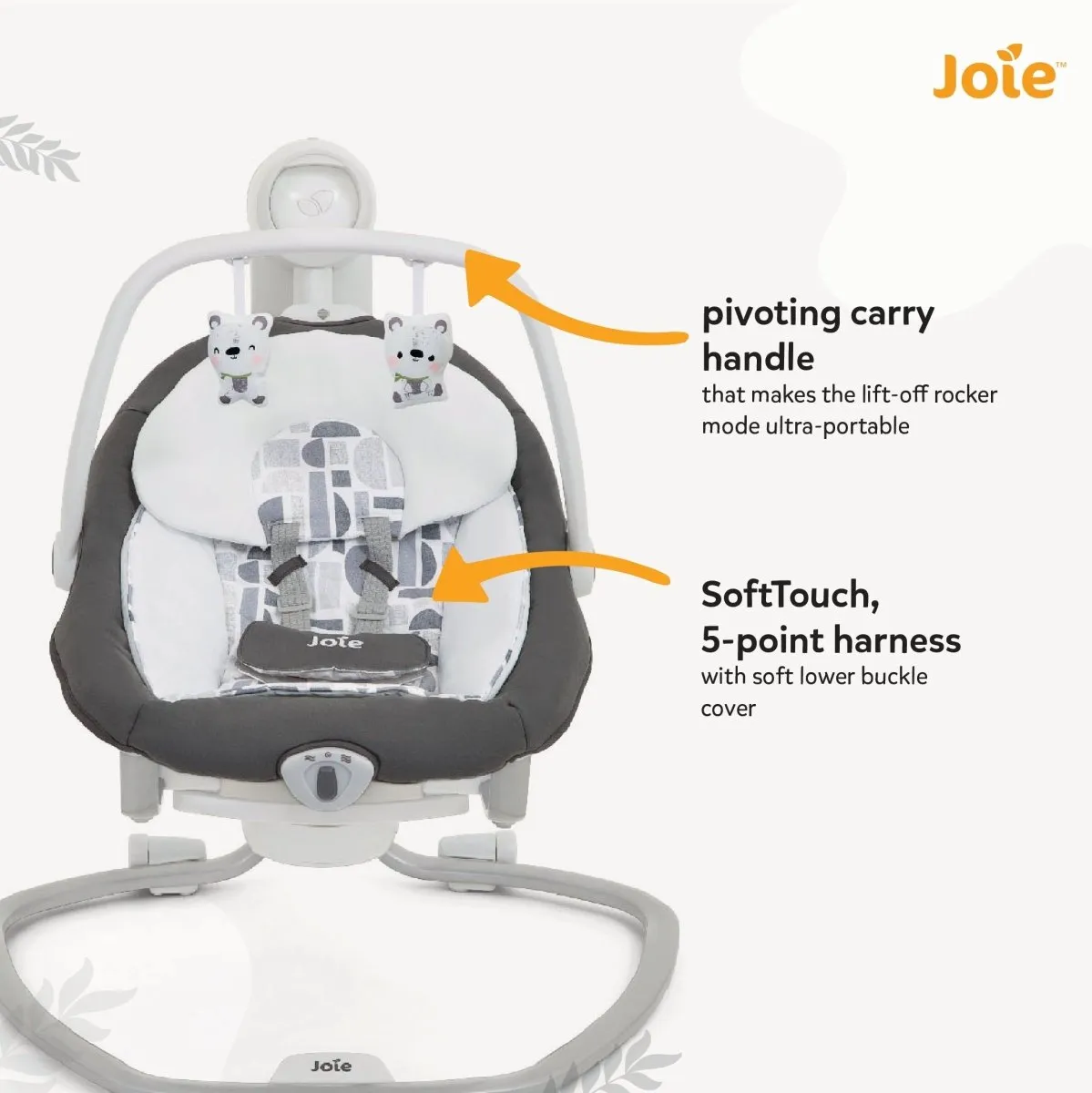 Joie Serina 2 in1 Portable Swing- Logan