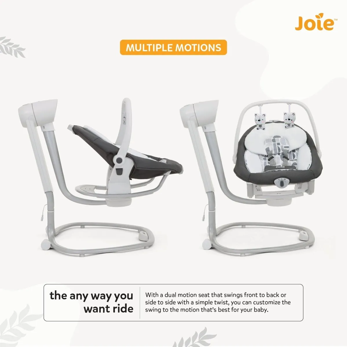 Joie Serina 2 in1 Portable Swing- Logan