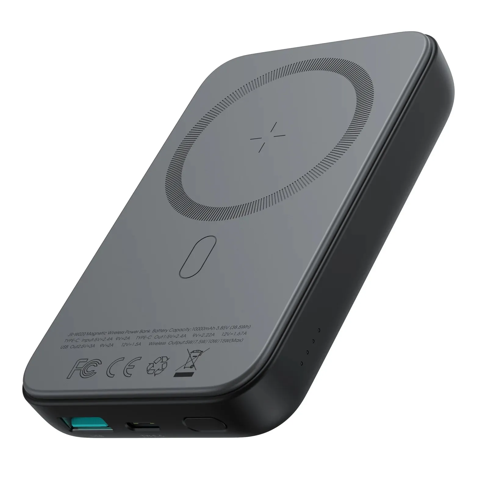 Joyroom Jr-W020 Magnetic Wired   Wireless 2-In-1 Design Wireless Power Bank 10000mah