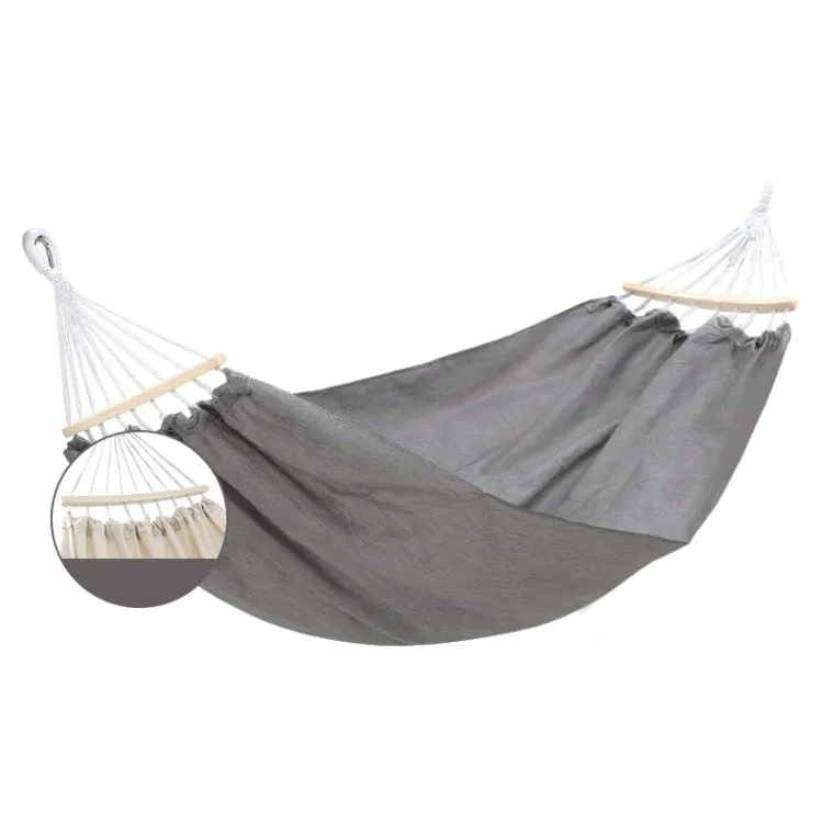 KLY829 Camping Indoor Hammock Outdoor Swing, Style: Double Reinforcement Anti-rollover Gray