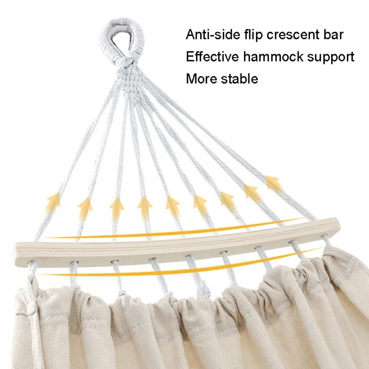 KLY829 Camping Indoor Hammock Outdoor Swing, Style: Double Reinforcement Anti-rollover Gray