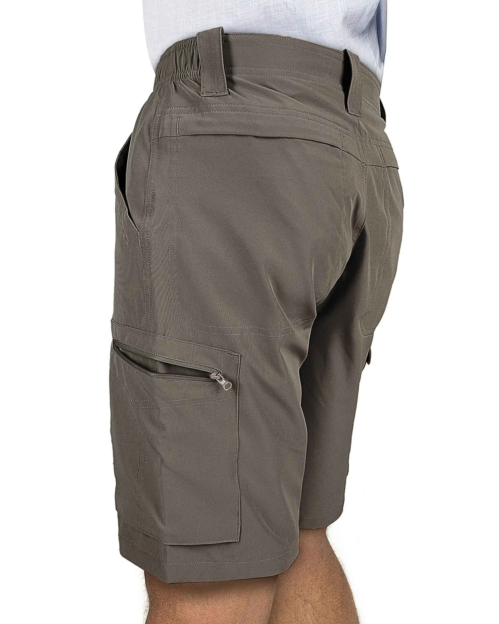 Men's Packable UPF50  10" Hiking Shorts with 7 Pockets