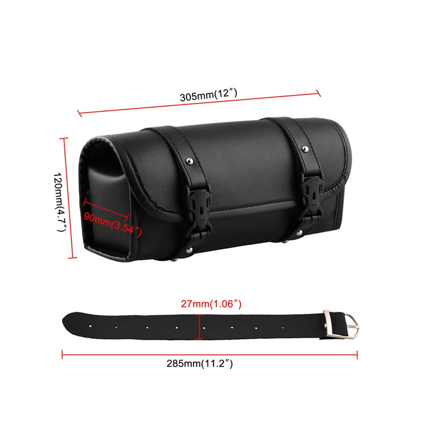 Motorcycle Waterproof Leather  Fork Bag