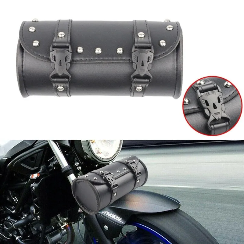 Motorcycle Waterproof Leather  Fork Bag