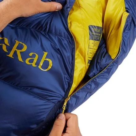 Neutrino 800 Sleeping Bag: -10F Down Rab, Nightfall Blue