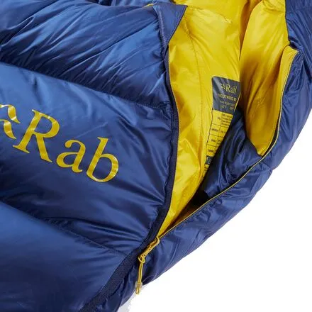 Neutrino 800 Sleeping Bag: -10F Down Rab, Nightfall Blue