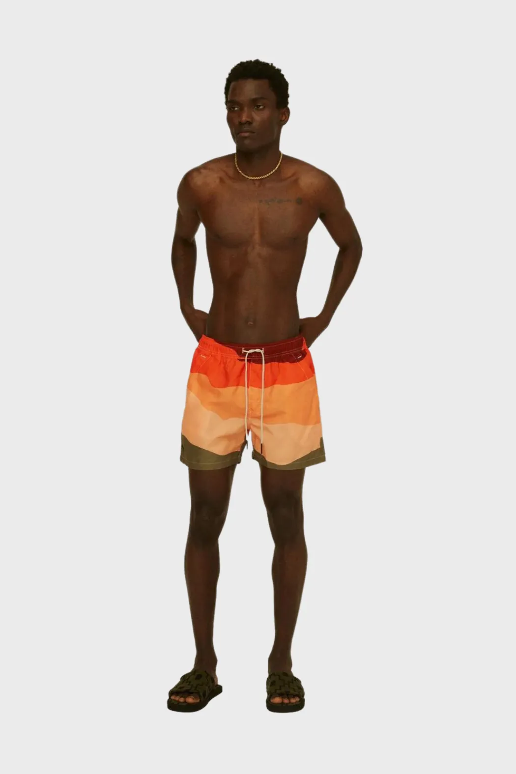 Swim Shorts in Fire Wave