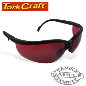 TORK CRAFT SAFETY EYEWEAR GLASSES RED LENS B5235